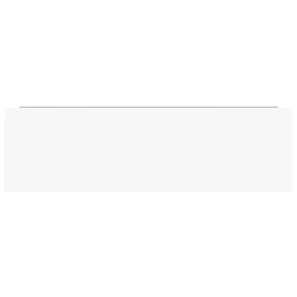 Floating Wall Shelf Display Ledge Invisible Mount 80 x 23.5 x 3.8 cm White