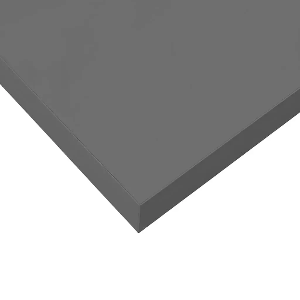 Wall Shelf Display Grey Honeycomb MDF Metal Frame 60 x 23.5 x 3.8 cm