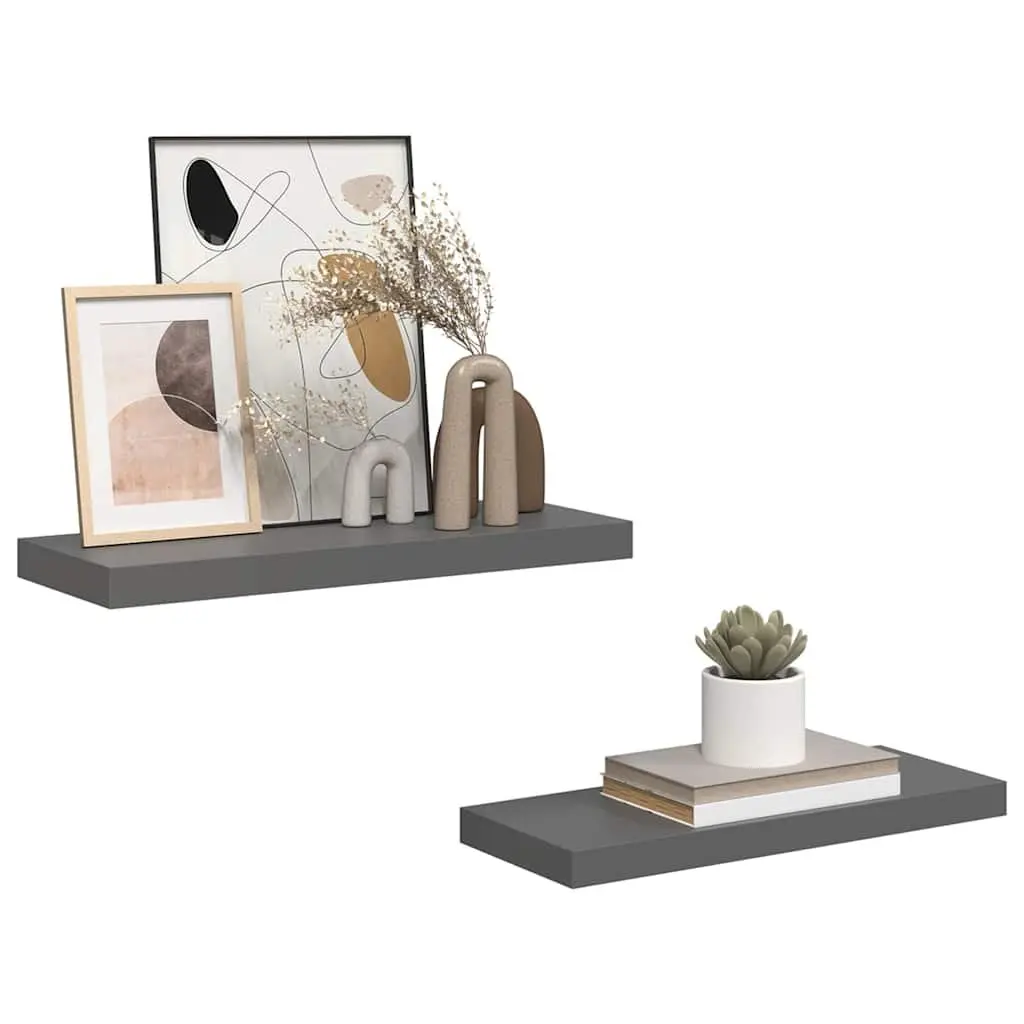Floating Wall Shelves Display Shelf 60x23.5x3.8cm Grey