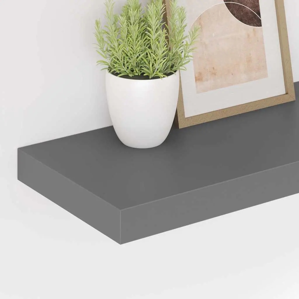 Floating Wall Shelves Display Shelf 60x23.5x3.8cm Grey