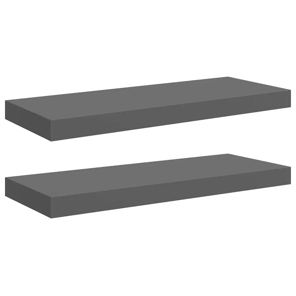 Floating Wall Shelves Display Shelf 60x23.5x3.8cm Grey