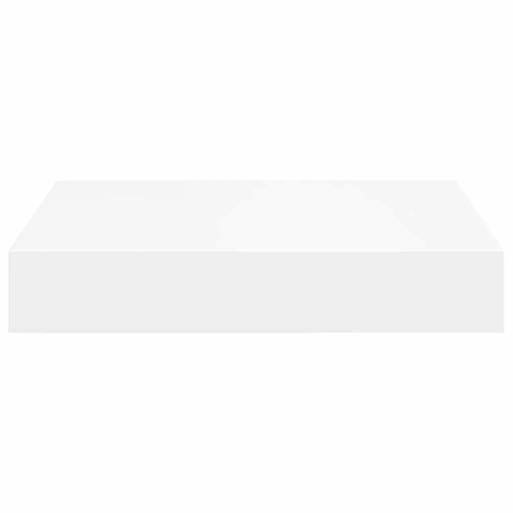 Floating Wall Shelves Display Rack Home Storage Organiser 23 x 23.5 x 3.8 cm White 2 Piece