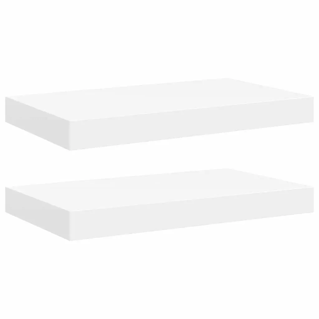 White Floating Shelves for Displaying Items