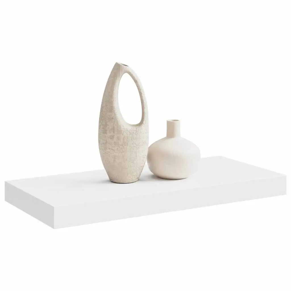 Floating Wall Shelf Display Ledge Storage Rack 50 x 23.5 x 3.8 cm White