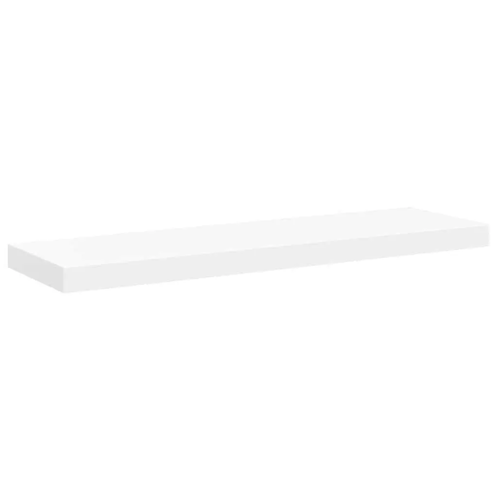 80cm Floating Wall Shelf in White Finish
