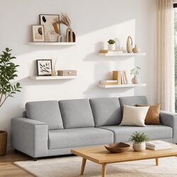 Reliable and Functional White Wall Shelves Set of 4
