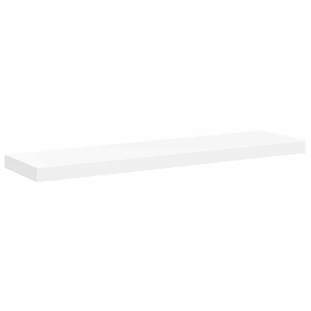 Floating Wall Shelf White Display Ledge Home Decor Organizer 90 x 23.5 x 3.8 cm
