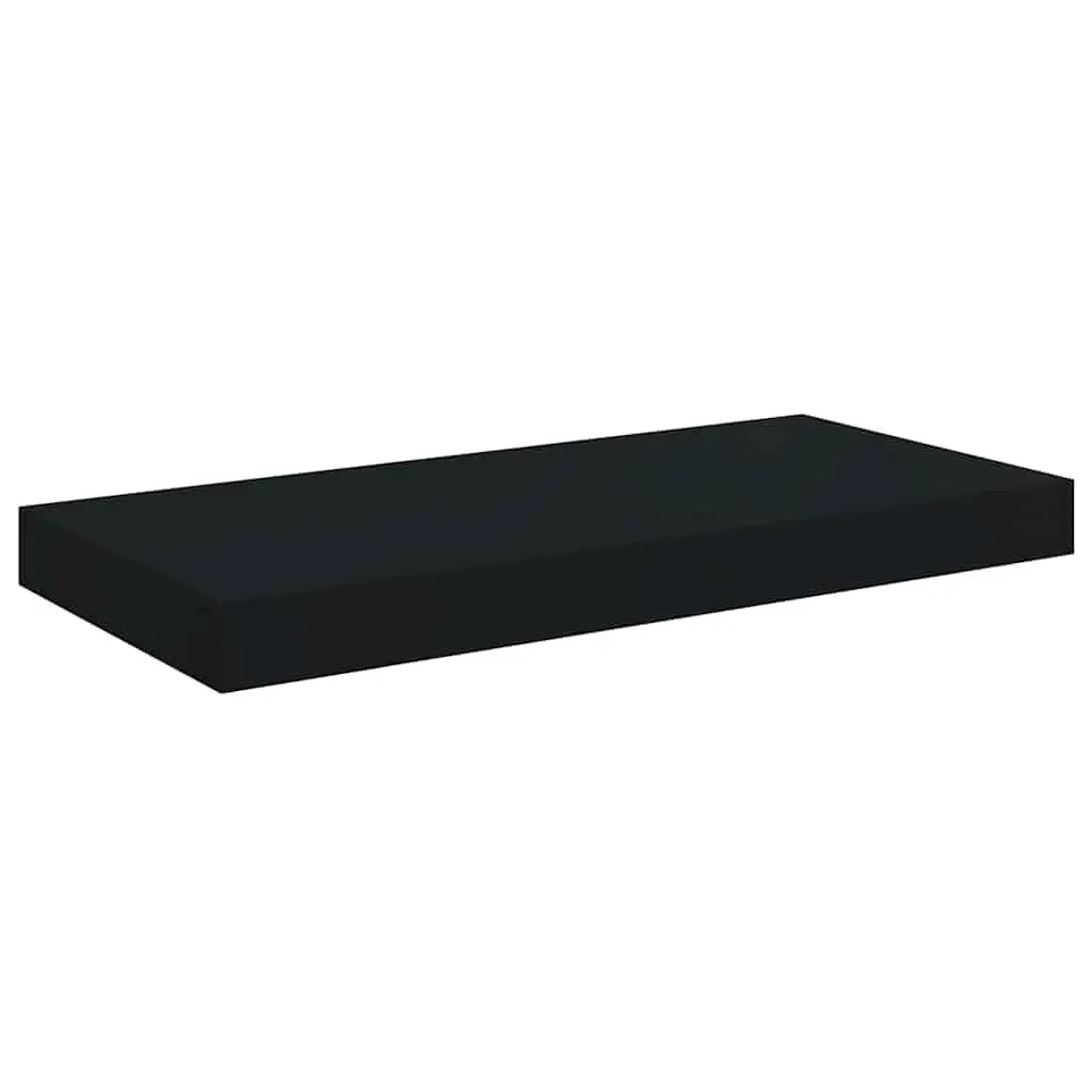 Floating Wall Shelves 2 pcs Black 50x23.5x3.8 cm Display Shelf Storage Ledge