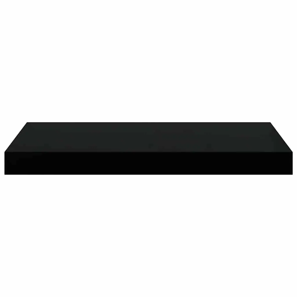 Floating Wall Shelves 2 pcs Black 50x23.5x3.8 cm Display Shelf Storage Ledge
