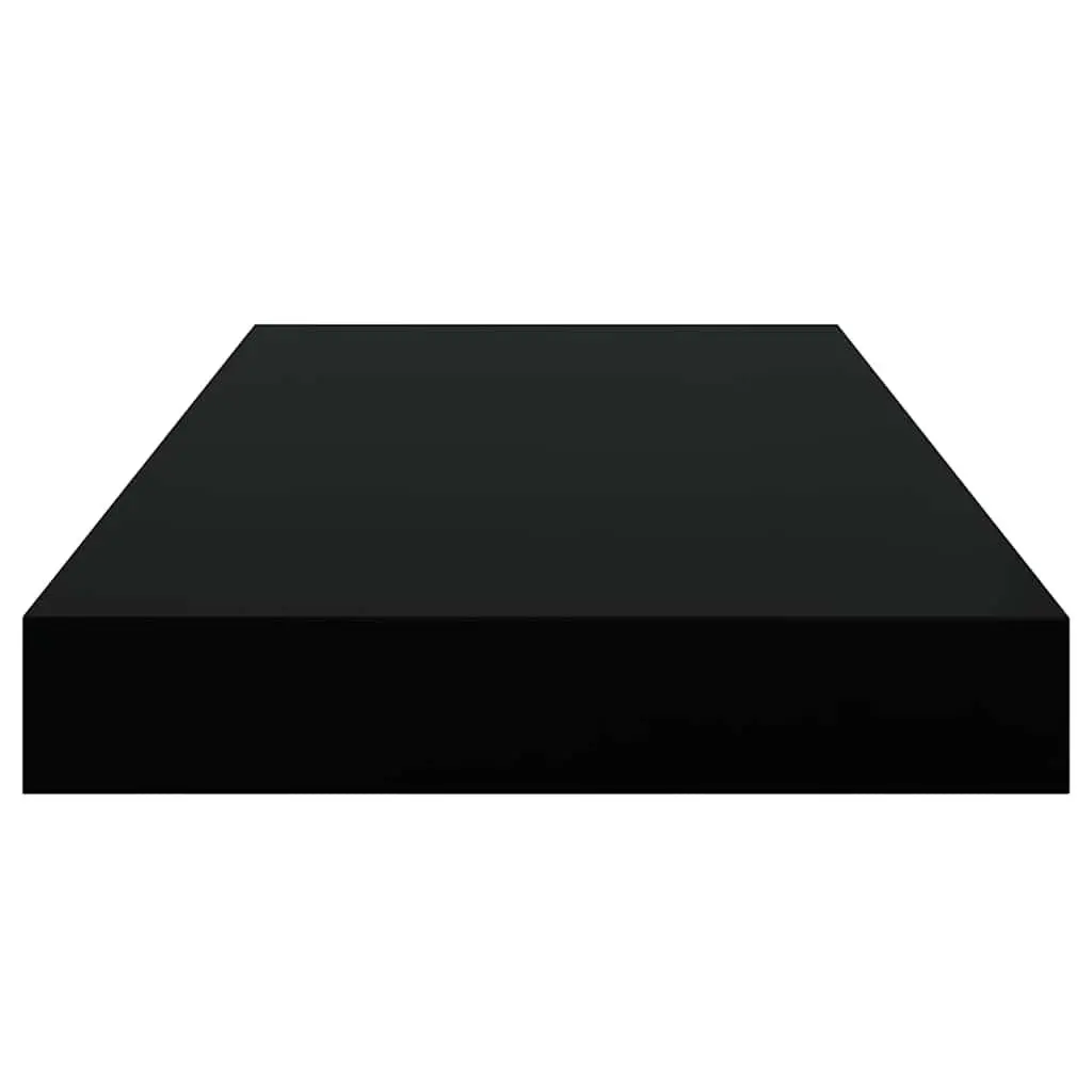 Floating Wall Shelves 2 pcs Black 50x23.5x3.8 cm Display Shelf Storage Ledge
