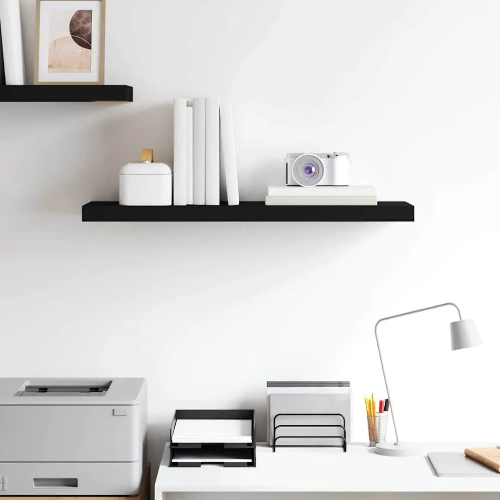 Black Floating Wall Shelf