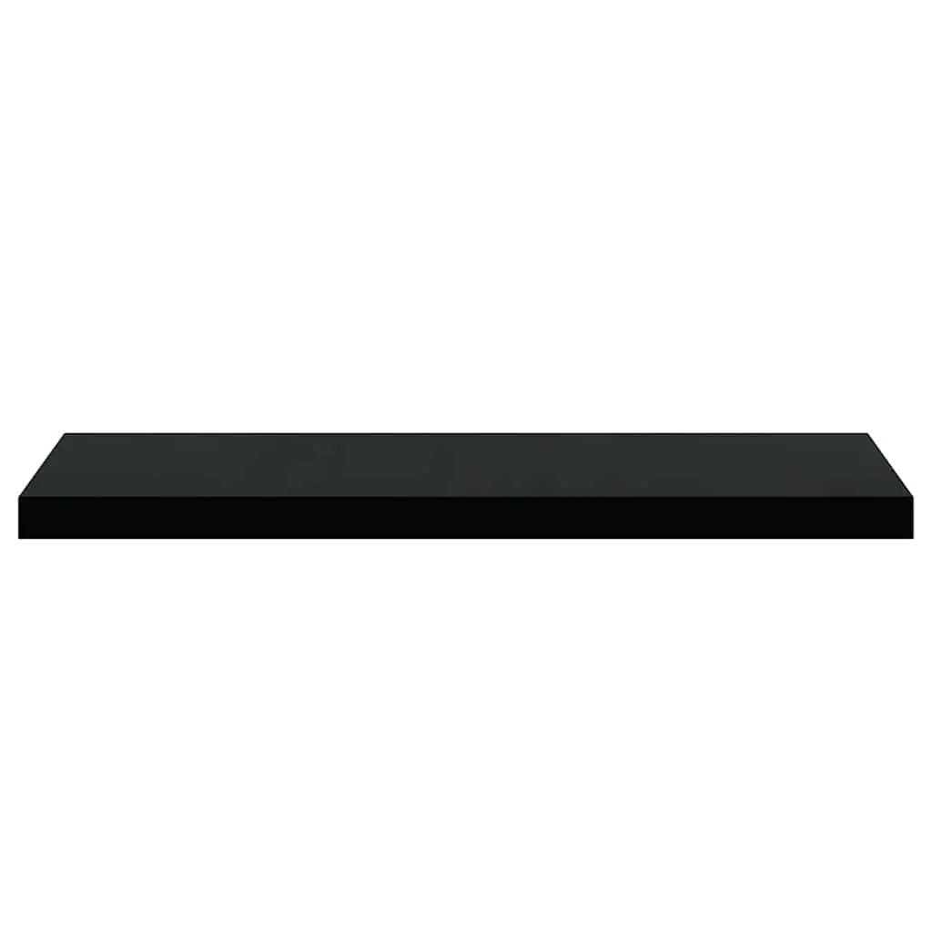 Black Floating Wall Shelf