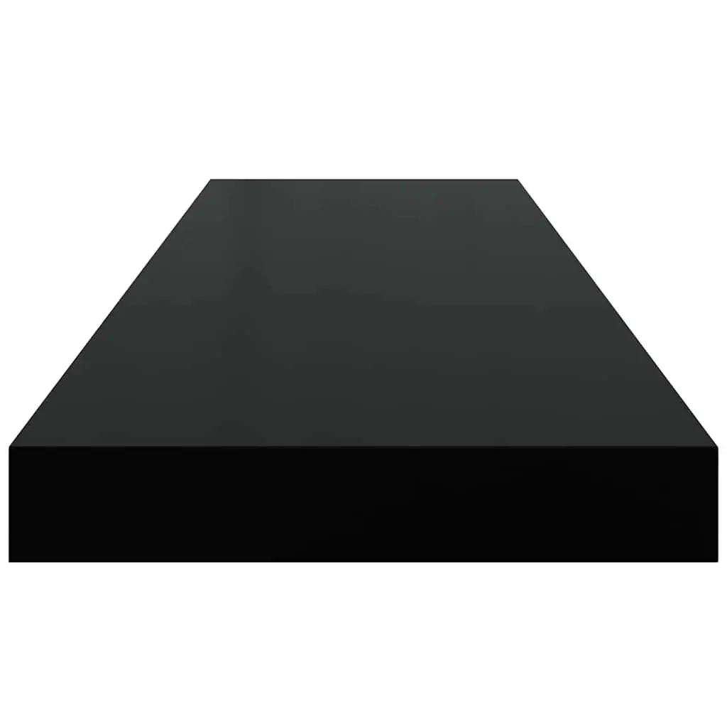 Black Floating Wall Shelf