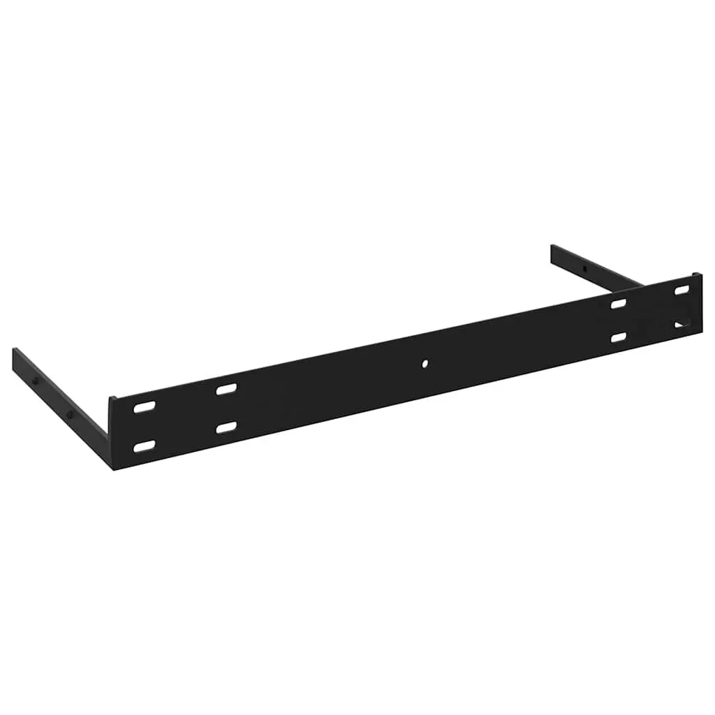 Floating Wall Shelves Display Ledge 80x23.5x3.8 cm Black 2 Piece Home Decor