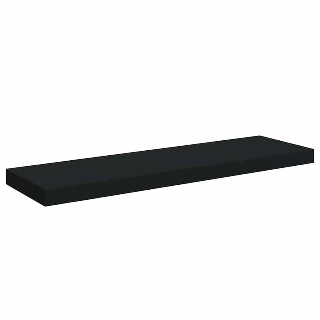 Floating Wall Shelves Display Ledge 80x23.5x3.8 cm Black 2 Piece Home Decor