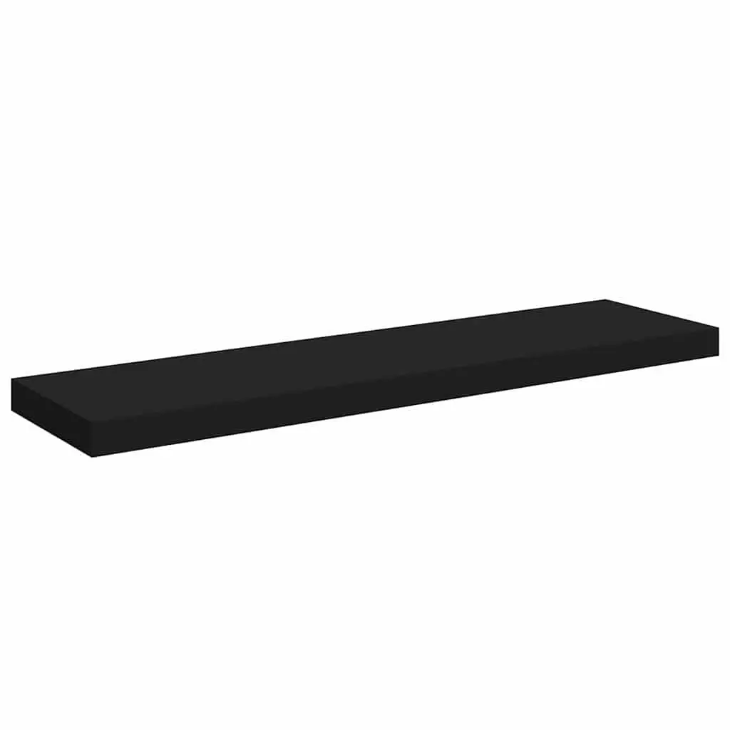 Floating Wall Shelves Display Storage 90x23.5x3.8 cm Black 2 Piece