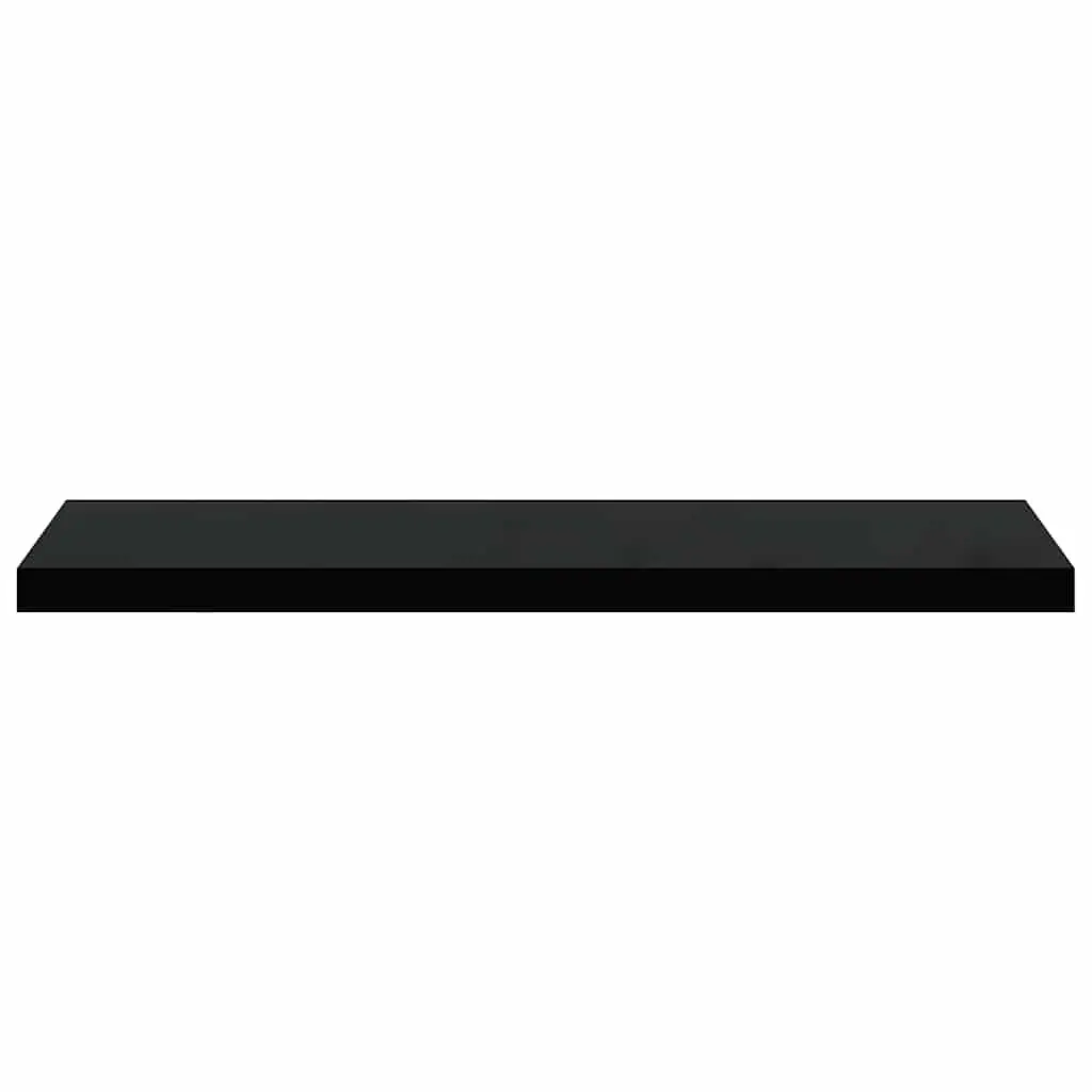 Floating Wall Shelves Display Storage 90x23.5x3.8 cm Black 2 Piece