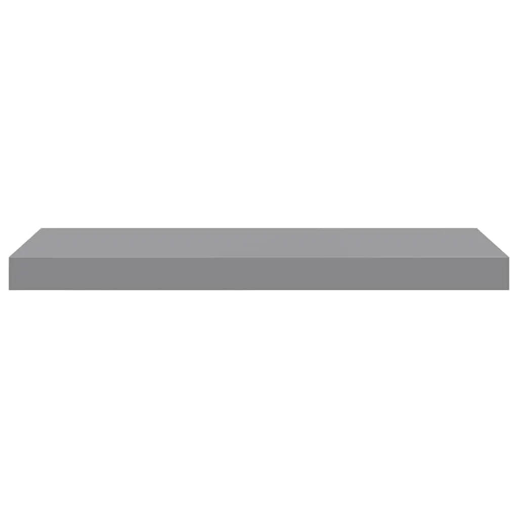 Grey Floating Wall Shelf for Home Use