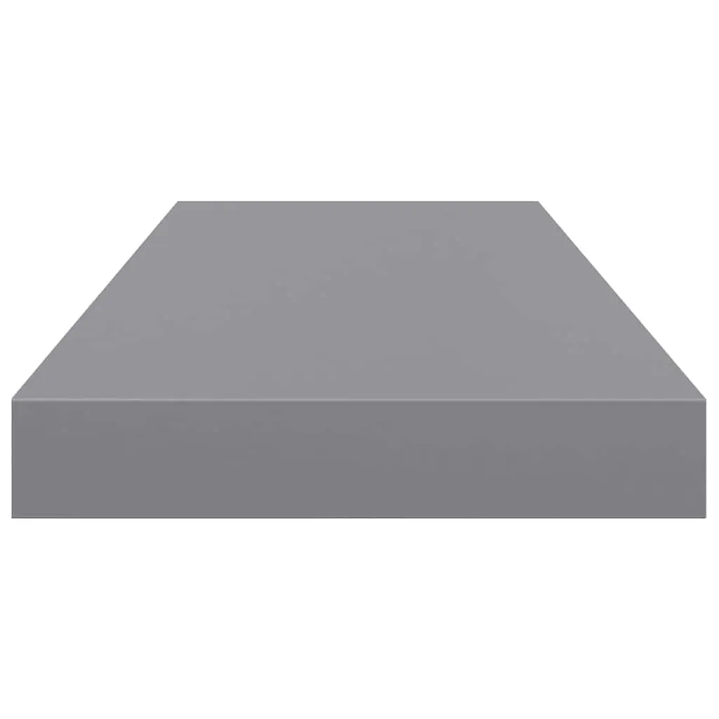 Grey Floating Wall Shelf for Home Use