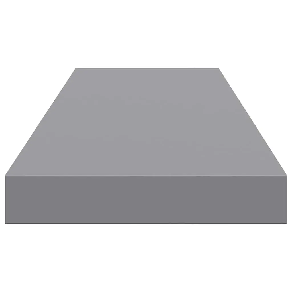 Floating Wall Shelves 2 pcs Grey 80x23.5x3.8 cm Display Storage Ledges