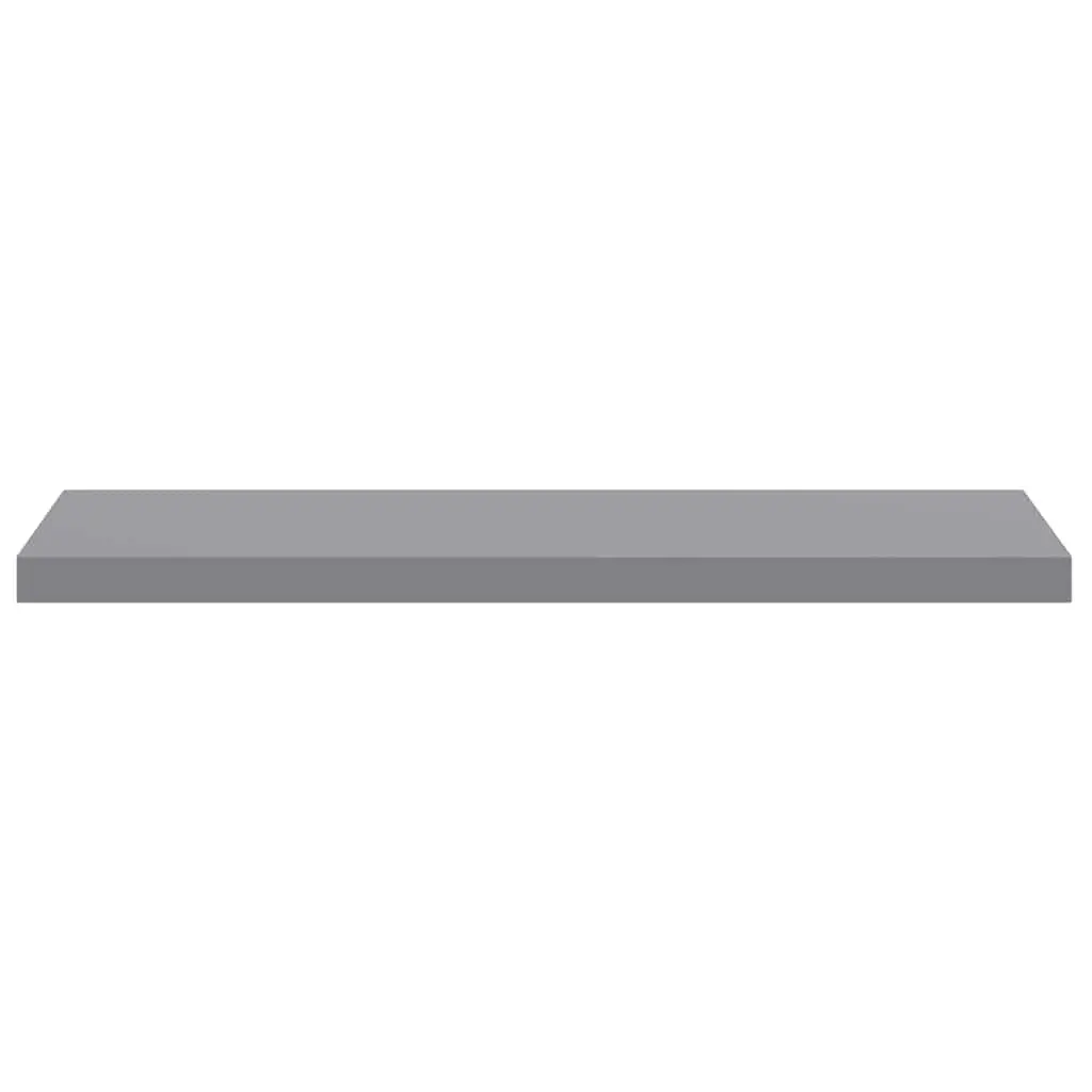 Floating Wall Shelf Display Rack 90 x 23.5 x 3.8 cm Grey Honeycomb MDF Metal Frame