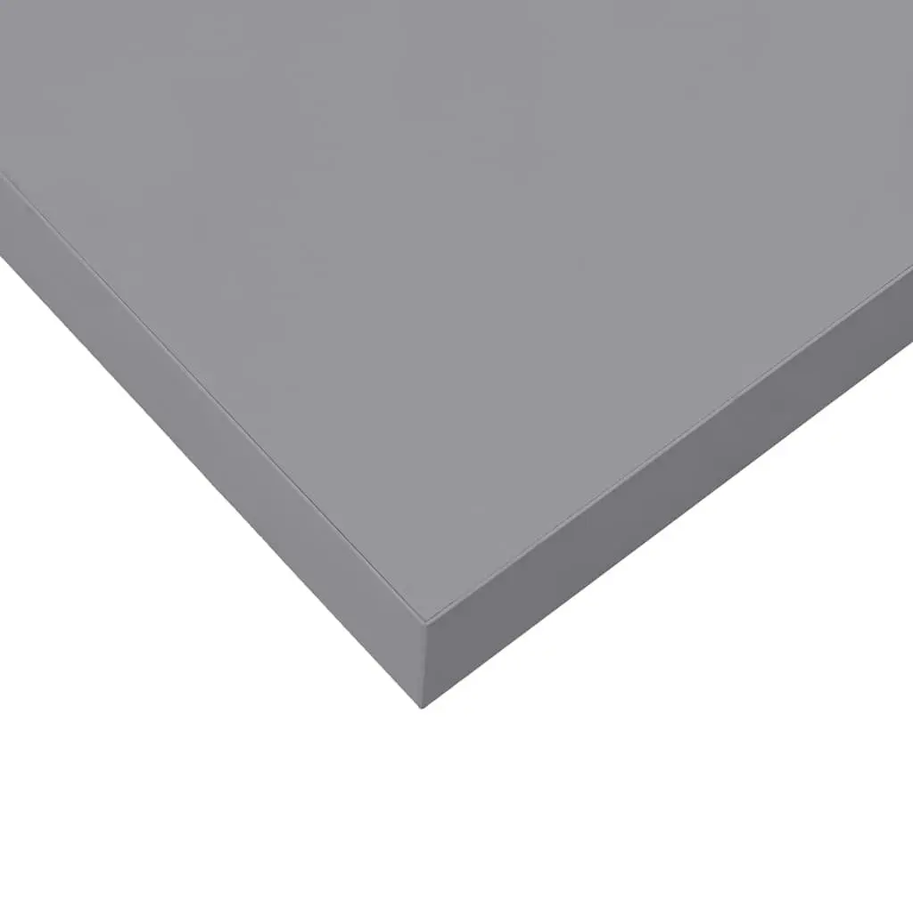 Floating Wall Shelf Display Rack 90 x 23.5 x 3.8 cm Grey Honeycomb MDF Metal Frame