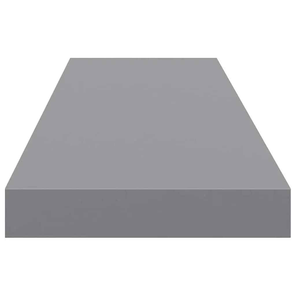 Floating Wall Shelves 2 pcs Grey Display Ledge Storage Home Decor Organizer