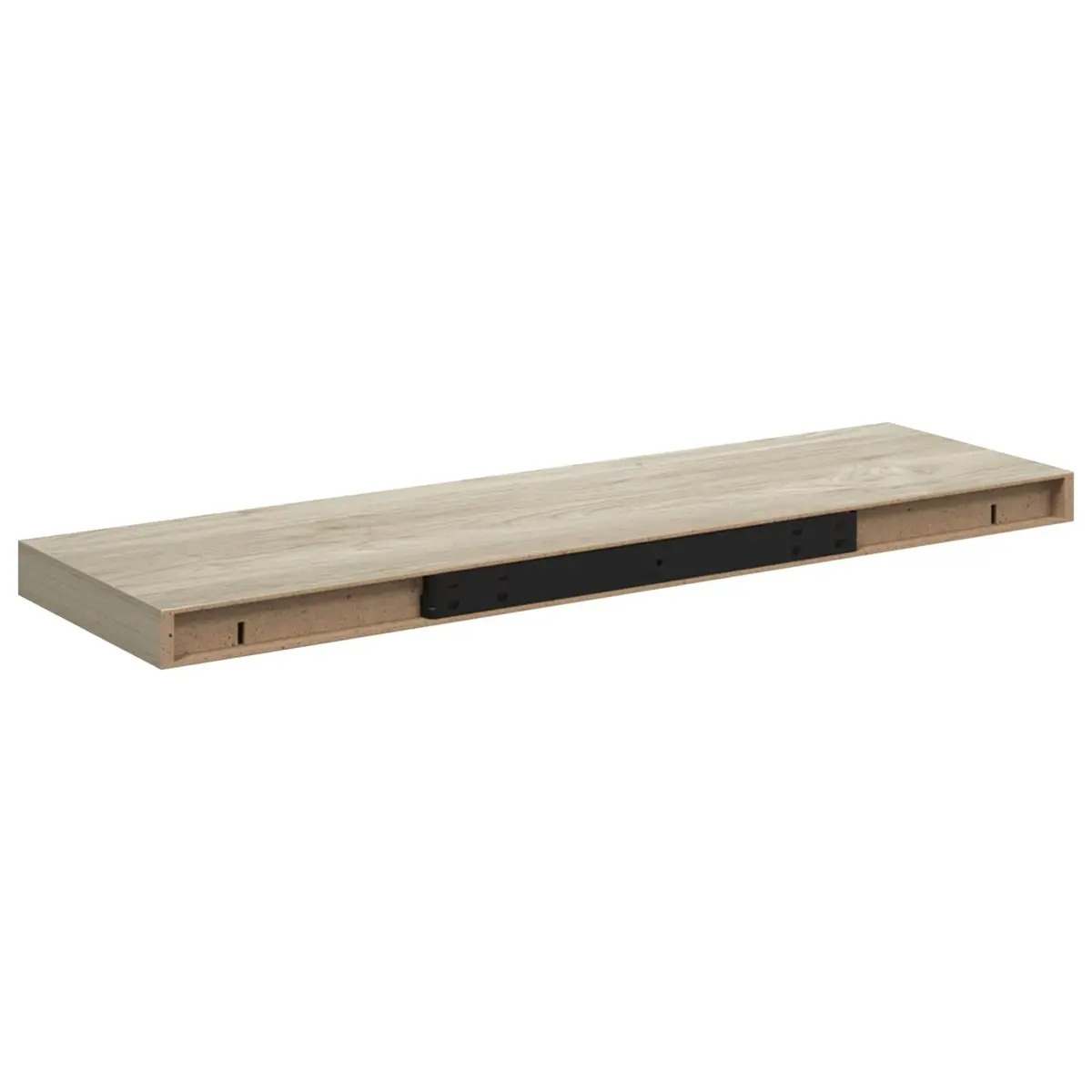 Floating Wall Shelf Brown Display Rack Home Decor 80 x 23.5 x 3.8 cm