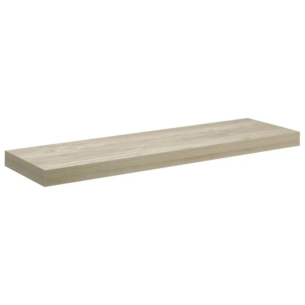 Floating Wall Shelves Display Rack 80 x 23.5 x 3.8 cm Brown 2 Piece