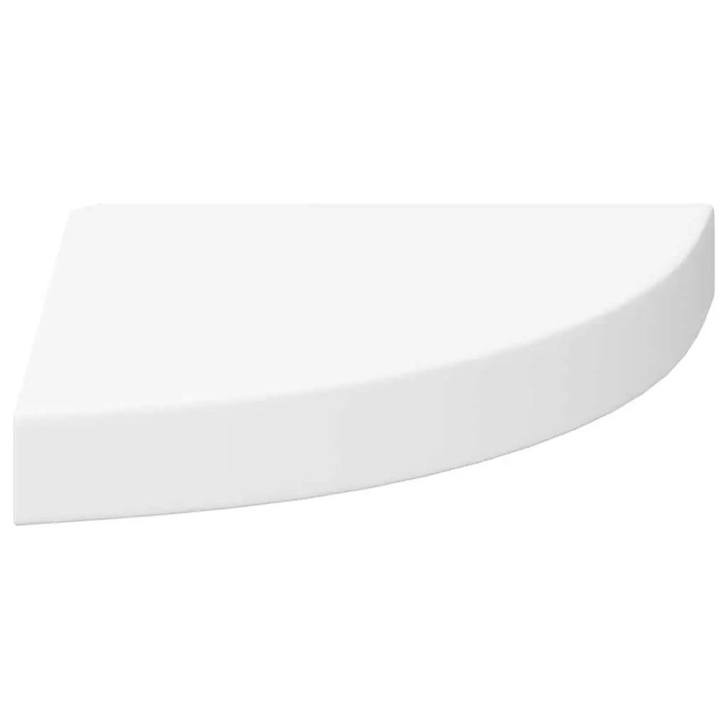 Corner Wall Shelves Display Ledge Storage Organiser 25 x 25 cm White 2 Piece