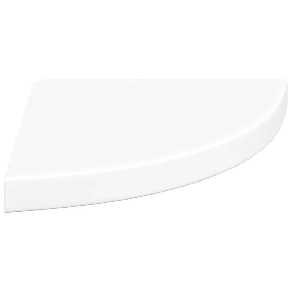 Floating Corner Wall Shelf White Display Storage Home Decor Books Ornaments