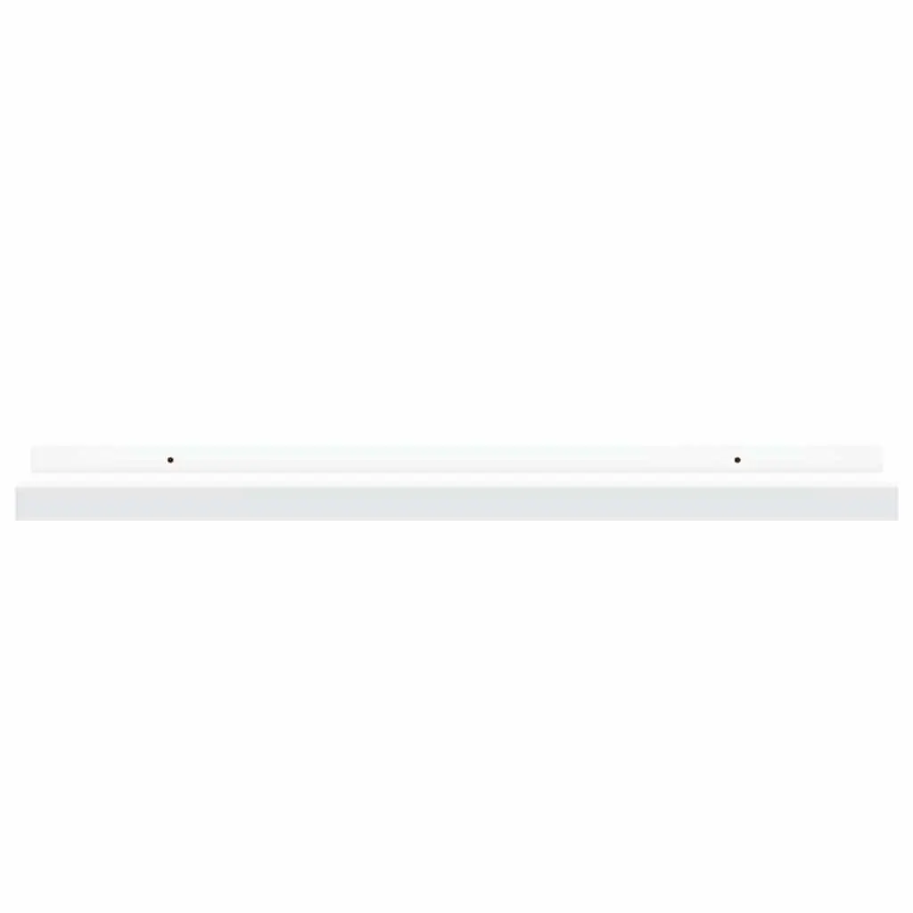 Wall Picture Frame Ledge Shelves 2 pcs White Floating Display Organizer