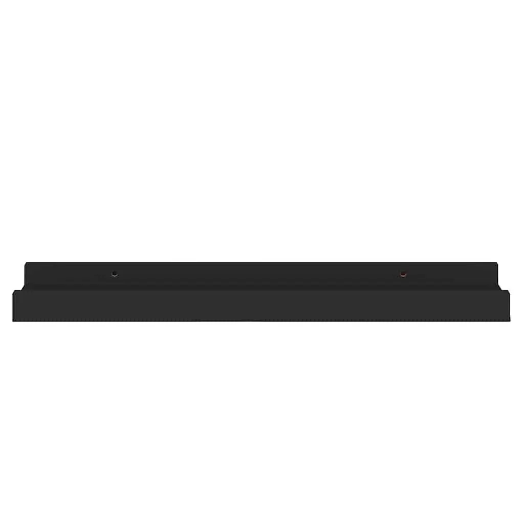 Wall Mounted Picture Ledge Shelves 40x9x3cm Black 2 Piece Floating Display Shelf