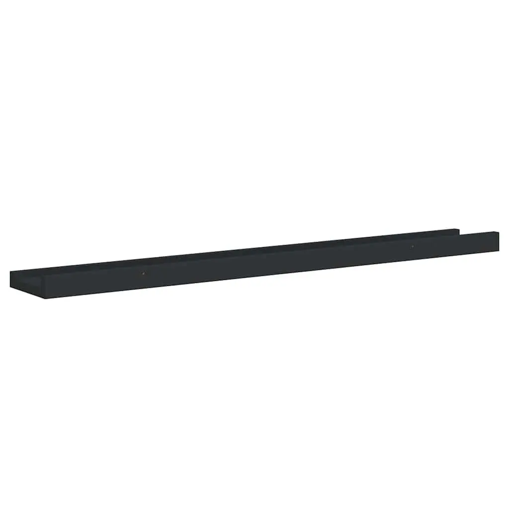 Black Floating Shelves for Displaying Décor