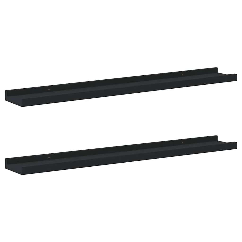 Black Floating Shelves for Displaying Décor