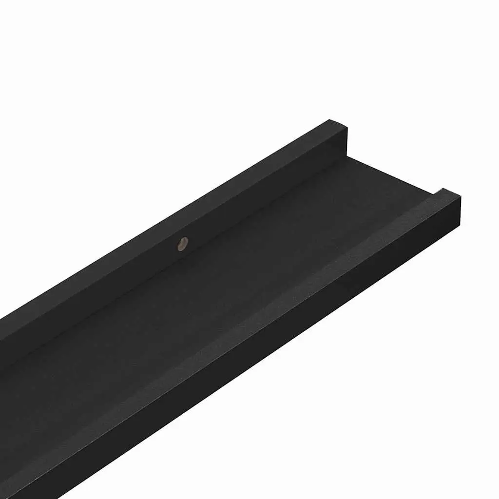 Black Floating Shelves for Displaying Décor