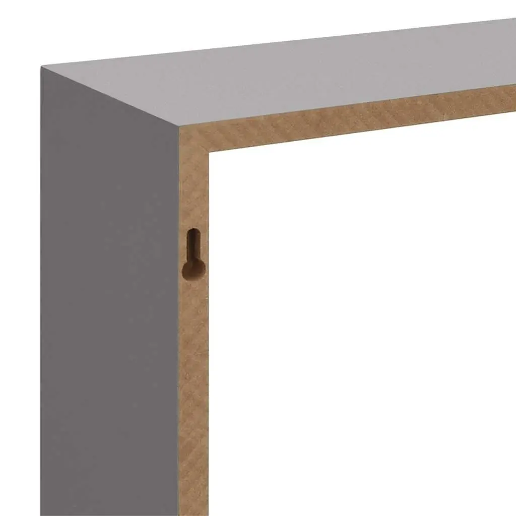Wall Cube Shelves Storage Organiser 3 Pieces Grey Floating Corner Unit
