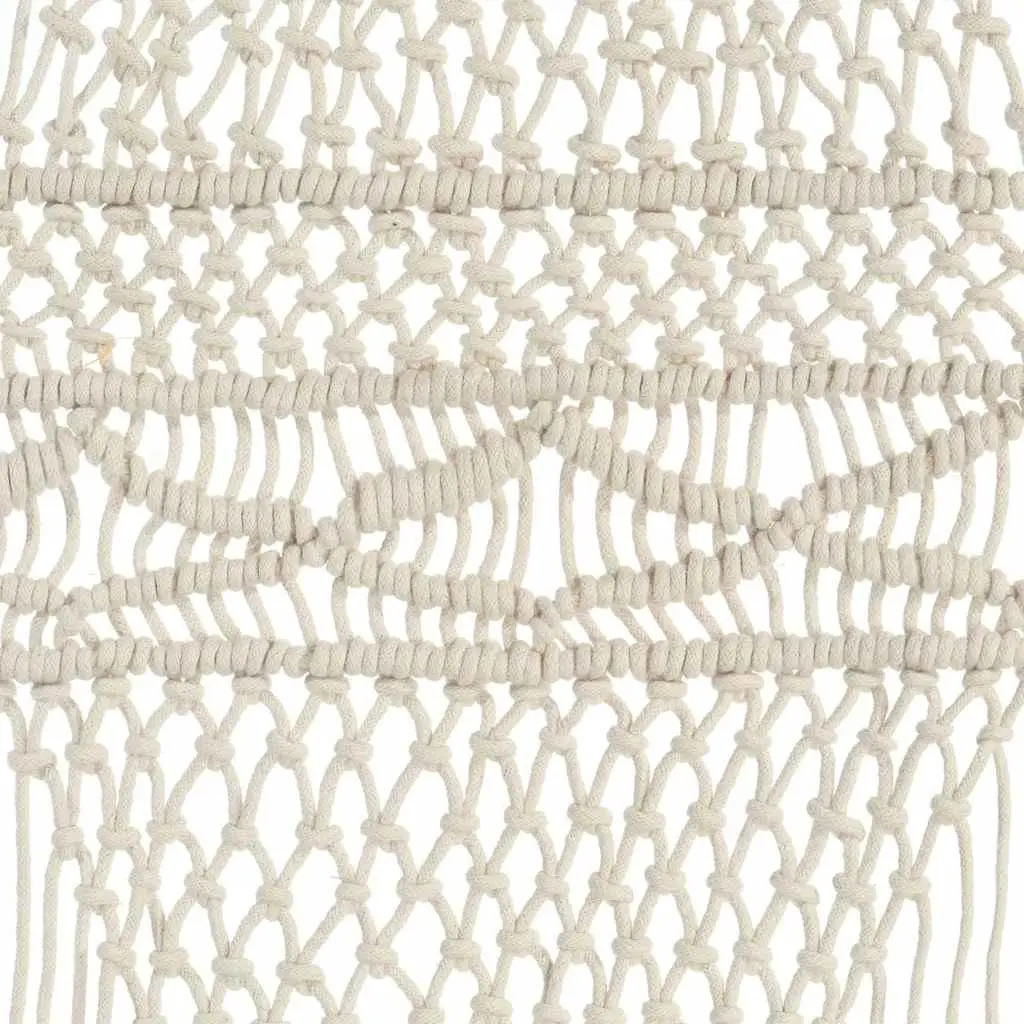 Macrame String Curtain Room Divider 140x240 cm Cotton Cream