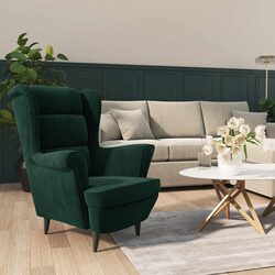 Comfortable Green Velvet Armchair for Your Home