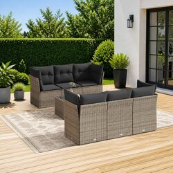 Comfortable 7 Piece Garden Sofa Set for Your Outdoor Relaxation