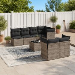 Reliable 8-Piece Garden Sofa Set with Cushions