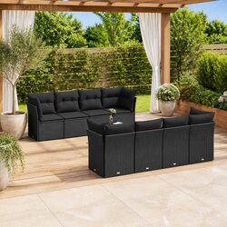 Comfortable and Affordable 9 Piece Garden Sofa Set