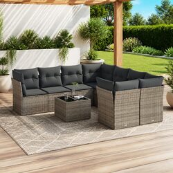 Value and Functionality in a 9-Piece Garden Sofa Set