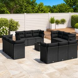Warm and Practical 13 Piece Modular Garden Sofa Set
