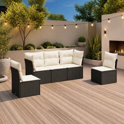 Comfortable and Practical 5 Piece Garden Sofa Set