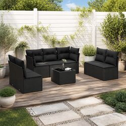 Comfortable Black Rattan Garden Sofa Set for Your Outdoor Oasis