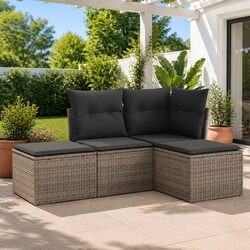 Comfortable and Practical 4-Piece Garden Sofa Set