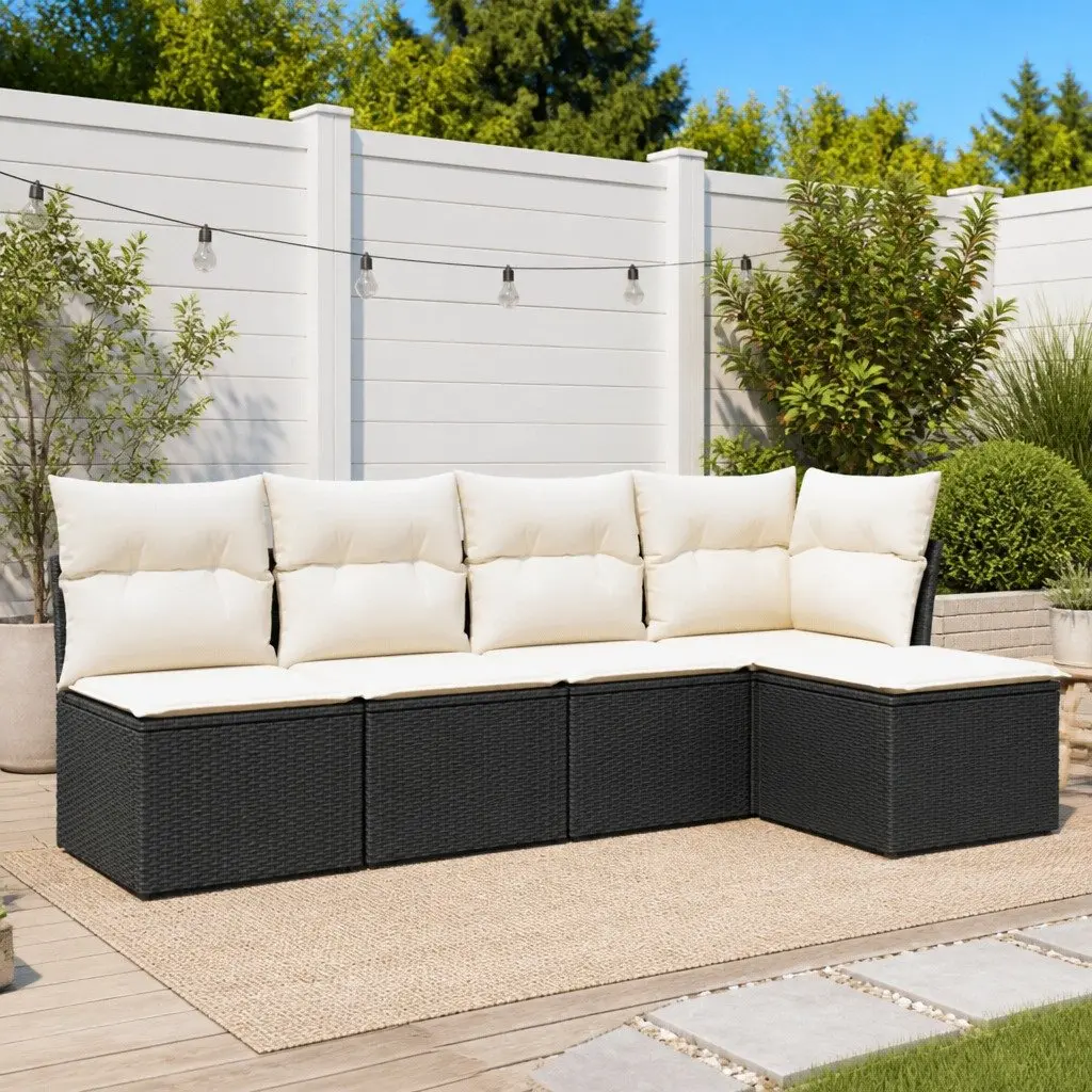 5-Piece Outdoor Sofa Set with Cushions