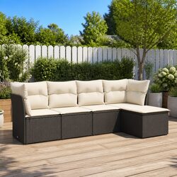 Value and Practicality in a 5-Piece Garden Sofa Set