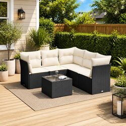 Comfortable and Practical 6-Piece Garden Sofa Set